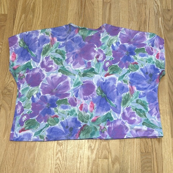 Vintage Bay Club Matching Floral Skirt & T-shirt Top - Picture 5 of 9